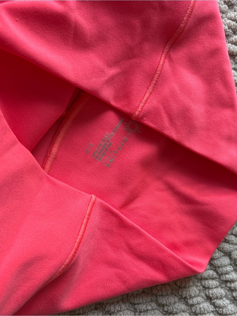 aerie Coral-Red High-Rise Active Leggings - Picture 2 of 3